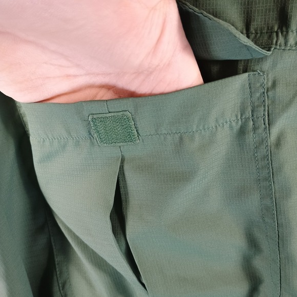 Swiss Alps Fishing Shirt Mens 2XL Green Vented Pockets Short Sleeve Lightweight - Picture 6 of 13